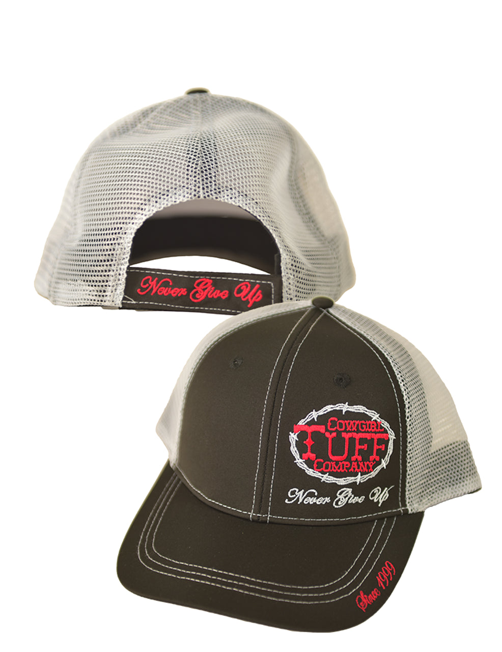 C15-CTC016-BLK Cowgirl Tuff Trucker Cap Black