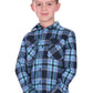 D6W7115206 Dux Bax Boy's Thermal LS Shirt Navy/Teal