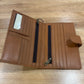 WH70014TW Los Angeles Jersey Cowhide Purse Tan & White
