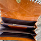 AE4298 Leather Carved Sunflower Purse