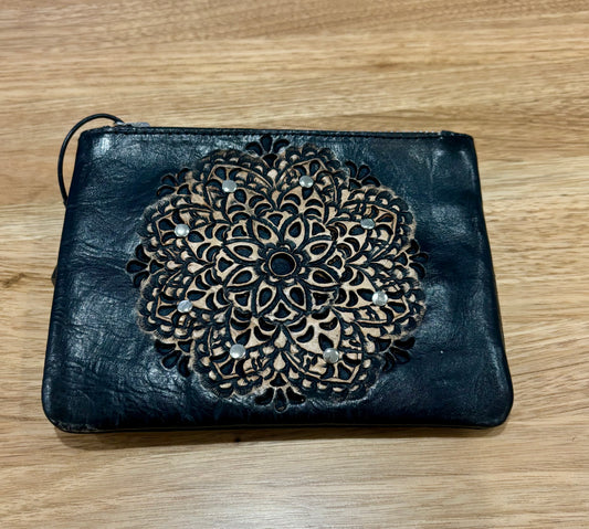 26291SS Boho Summer Tassel Pouch Vintage Black