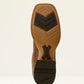 10074153 Ariat Mens Cowhand Western square toe Smoked Tan/ True Black