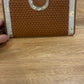 WH700144 Los Angeles Jersey Cowhide Purse Gold White & Tan