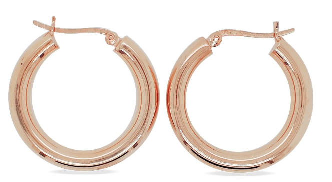 EP0026 MCJ Rose Gold Small/Medium Hoops