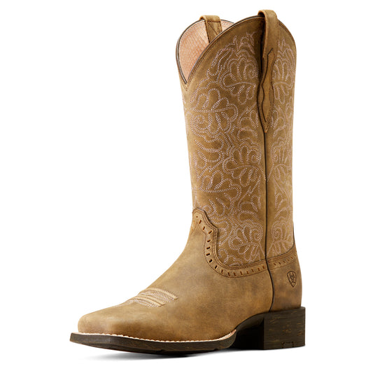 10019906 Ariat Women's Round Up Remuda Brown Bomber
