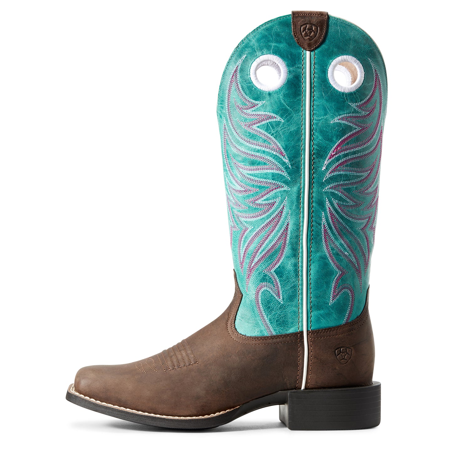 10029751 Ariat Women's Round Ryder Sassy Brown/Miami Blue