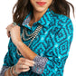 10037404 Ariat Women's Lake Blue LS Kirby Shirt