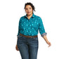10037404 Ariat Women's Lake Blue LS Kirby Shirt