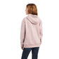 10042234 Ariat Girls REAL Glitter logo hoodie Nostalgia Rose heather