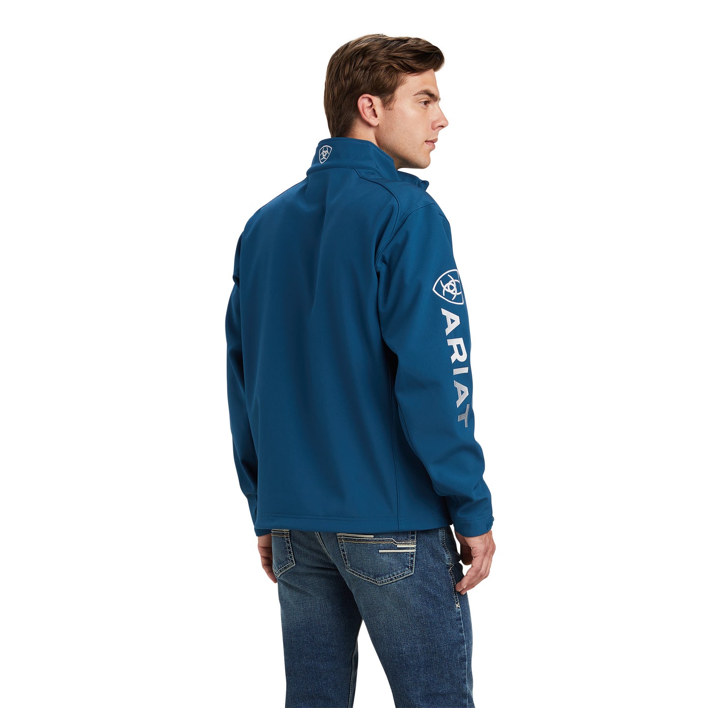 10041611 Ariat Mns Logo 2.0 Softshell Jacket Majolica Blue