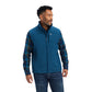 10041622 Ariat Men's Logo 2.0 Softshell Vest-MAJOLICA BLUE