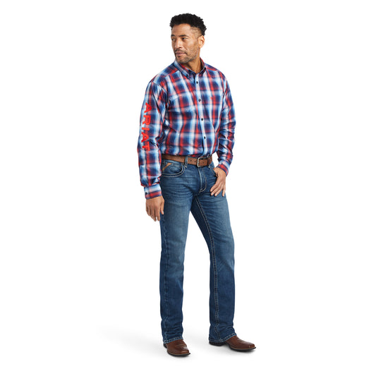 10042359 Ariat Mns Pro Series Team Corey Fitted Shirt