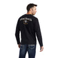 10042782 Ariat Mns Type Crest LS T-Shirt Black