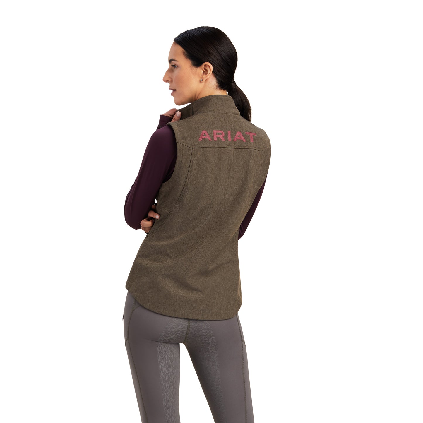 10041274 Ariat Women's Team Softshell Vest Banyan Bark