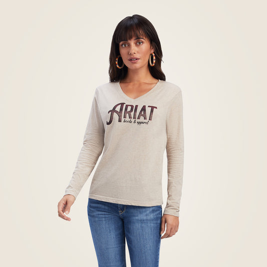 10041337 Ariat Women's REAL Chest Logo Relaxed Tee