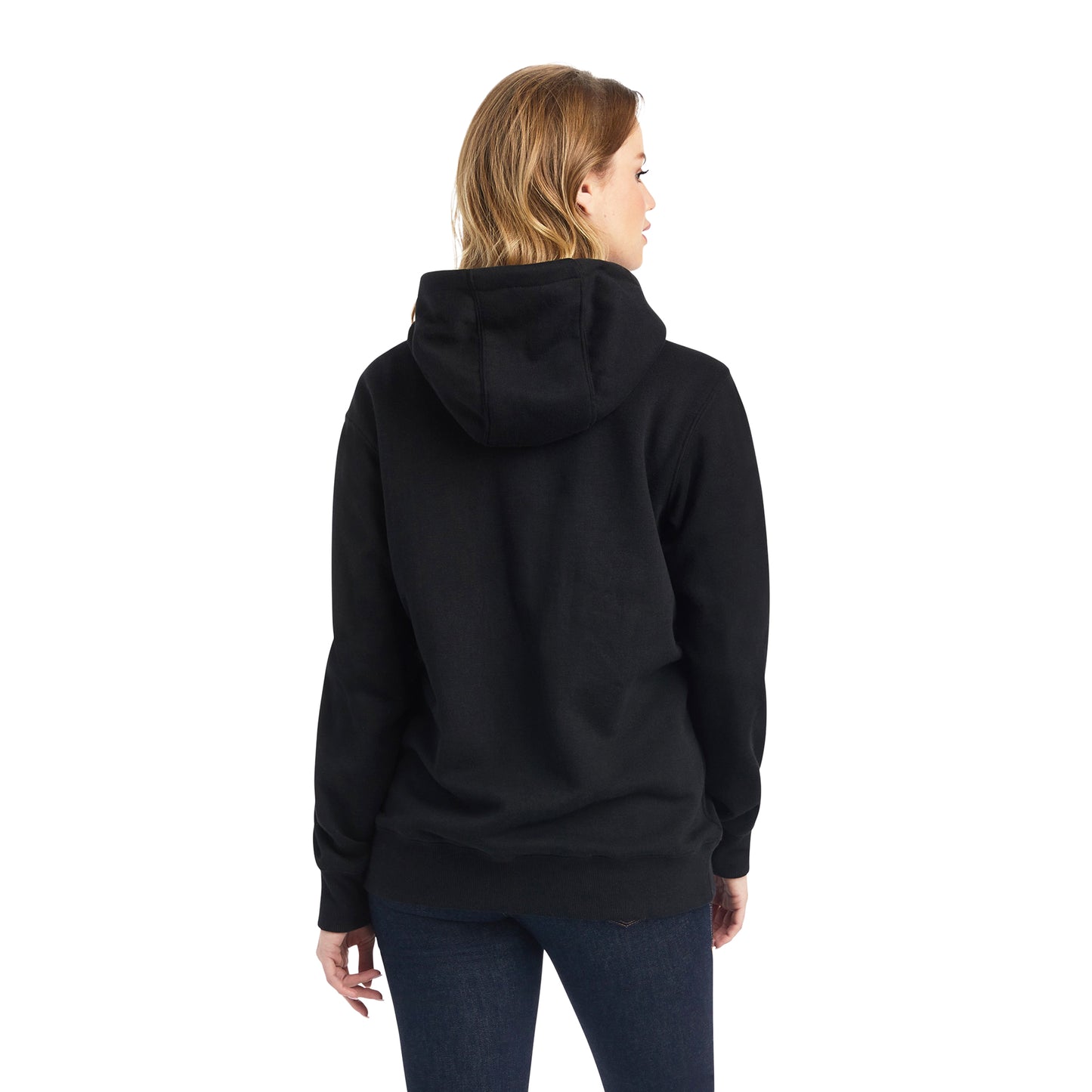 10042237 Ariat Women's REAL Sequin Logo hoodie Black