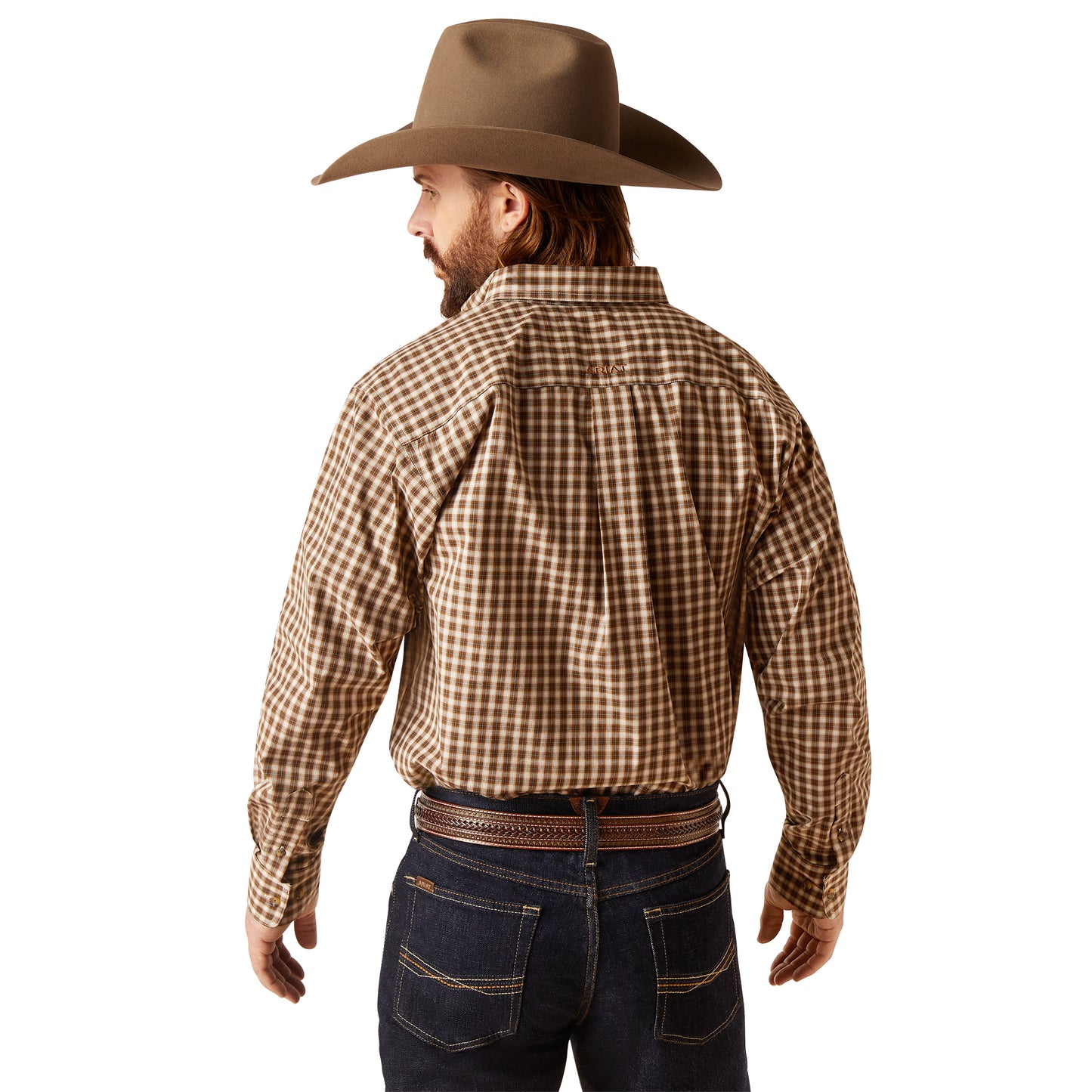 10047196 Ariat Men's Pro Series Ellison LS Shirt Horse Chestnut