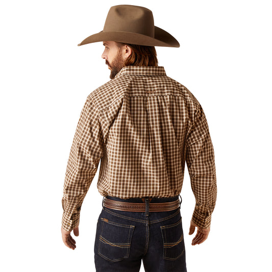 10047196 Ariat Men's Pro Series Ellison LS Shirt Horse Chestnut