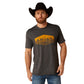 10047887 Ariat Men's Quadrangle SS T Shirt Charcoal Heather