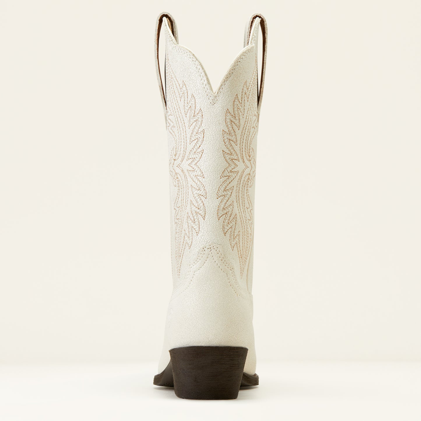 10046898 Ariat Wms Heritage R Toe Stretchfit Distressed Ivory