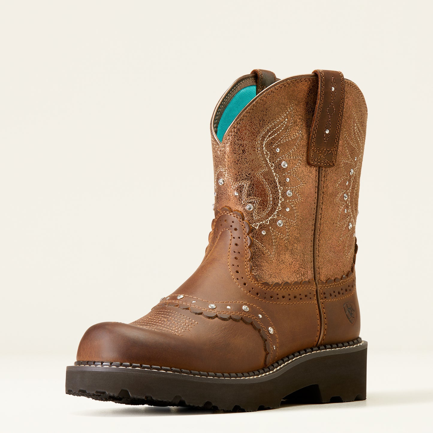 10047013 Ariat Womens Gembaby Distressed Brown/Copper