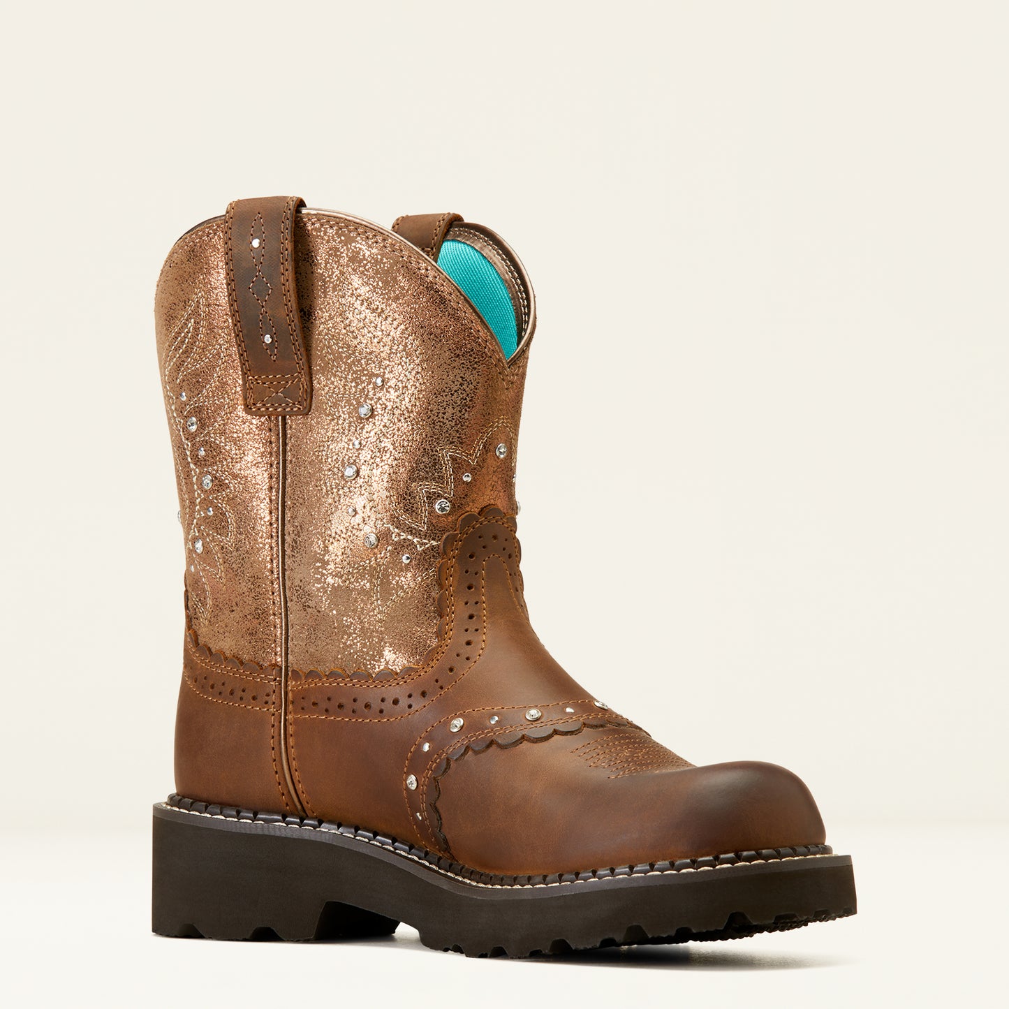 10047013 Ariat Womens Gembaby Distressed Brown/Copper