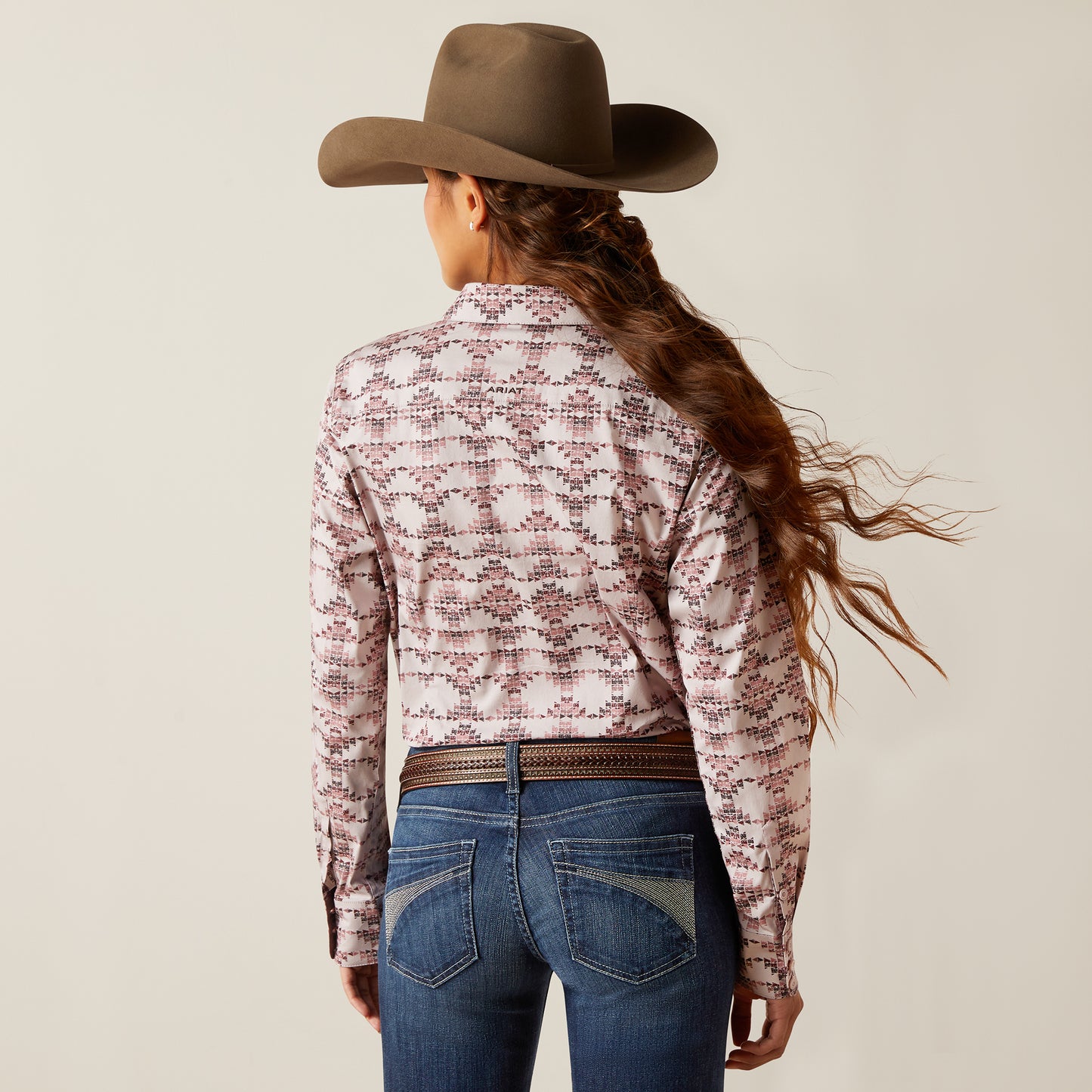 10047237 Ariat Women's WR Kirby Stretch LS Shirt Starlight Print