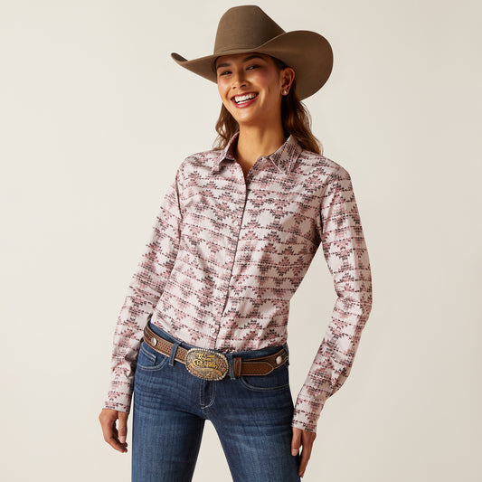 10047237 Ariat Women's WR Kirby Stretch LS Shirt Starlight Print