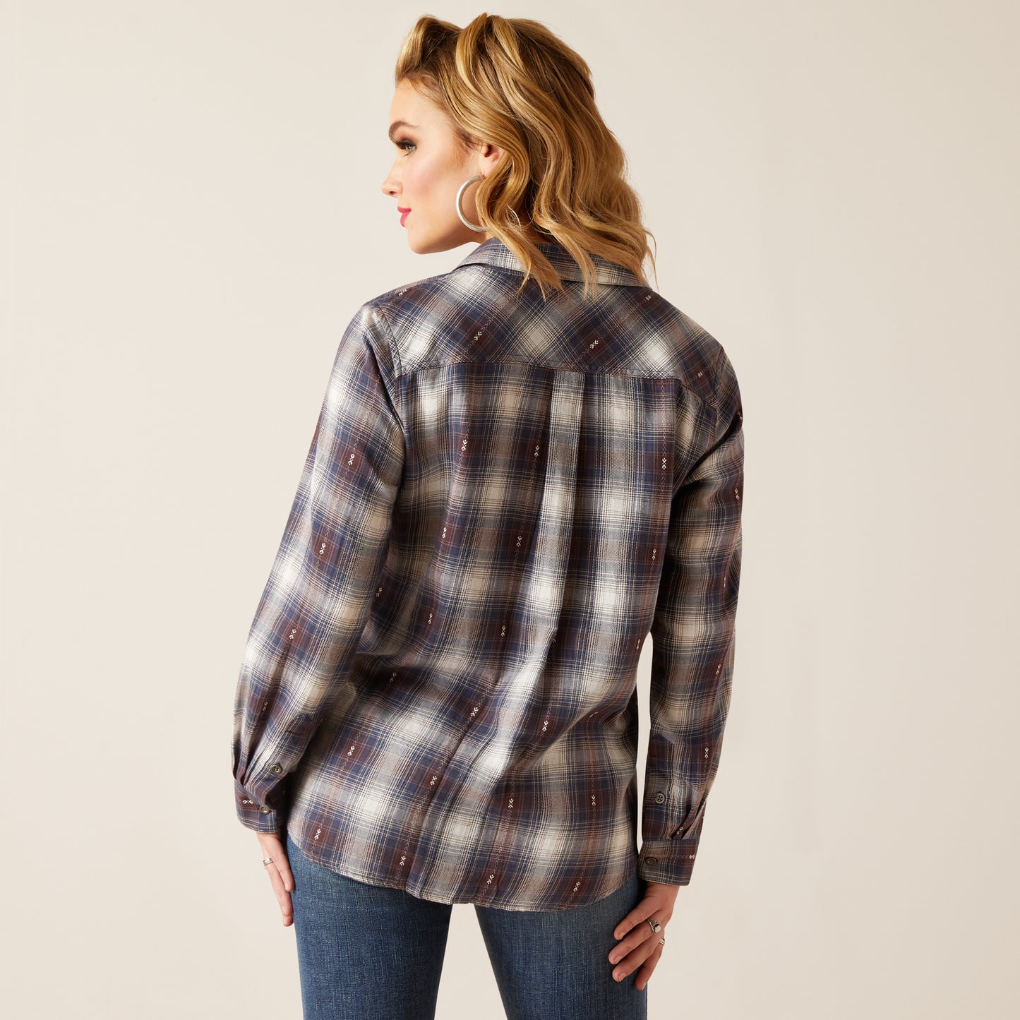 10047397 Ariat Women's Real Billie Jean LS Shirt Folkstone