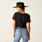 10047602 Ariat Wms Geo Skull SS Tee Black