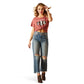 10047921 Ariat Women's Herd That SS T Shirt Red Clay Heather