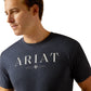 10052492 Ariat Men's B&W Logo Tee Navy Heather