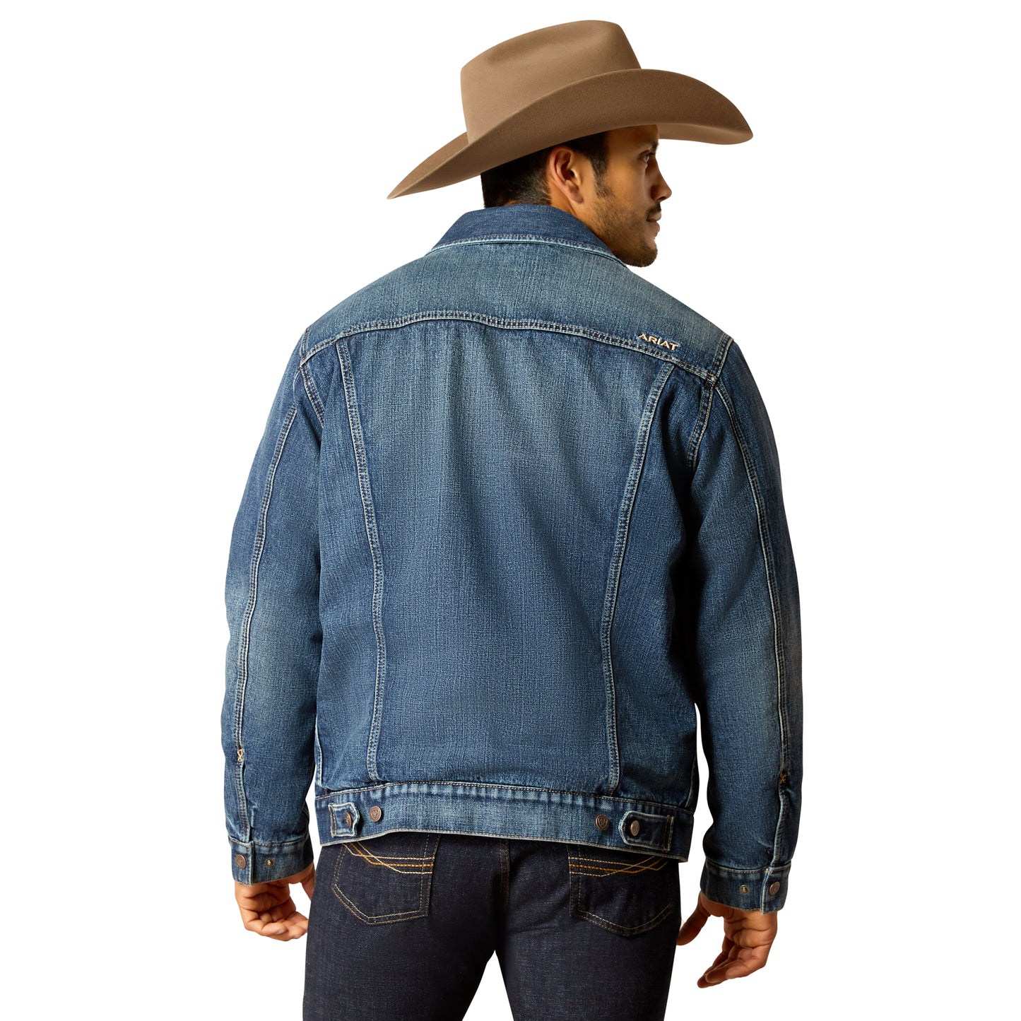10051865 Ariat Men's Blanket Lined Denim Trucker Jacket