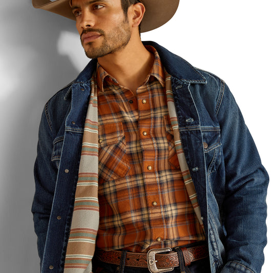 10051865 Ariat Men's Blanket Lined Denim Trucker Jacket