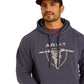 10052004 Ariat Men's Southwest Longhorn Hoodie Odyssey Grey