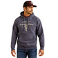 10052004 Ariat Men's Southwest Longhorn Hoodie Odyssey Grey