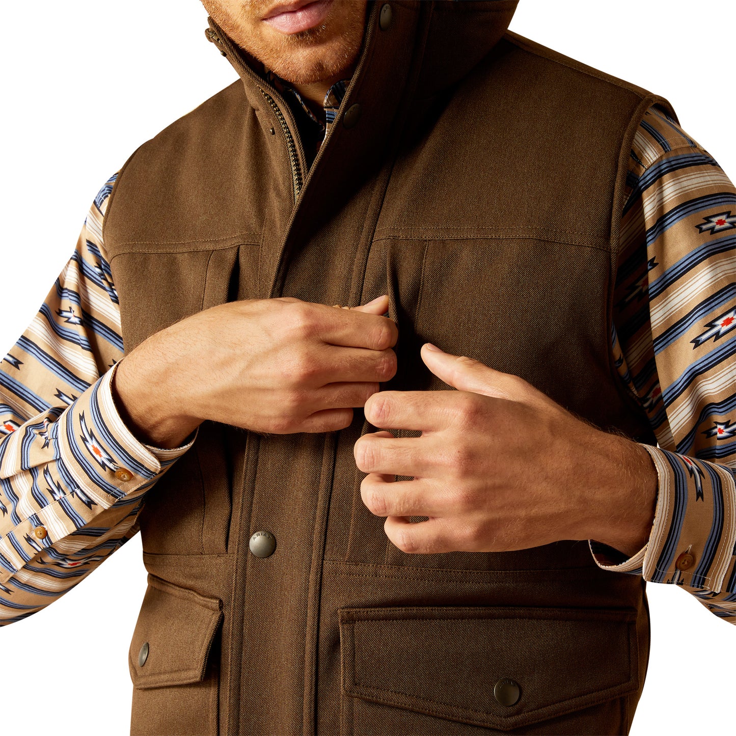 10052444 Ariat Men's Abilene Vest Wren Heather