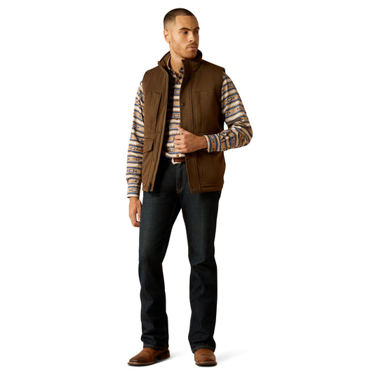 10052444 Ariat Men's Abilene Vest Wren Heather