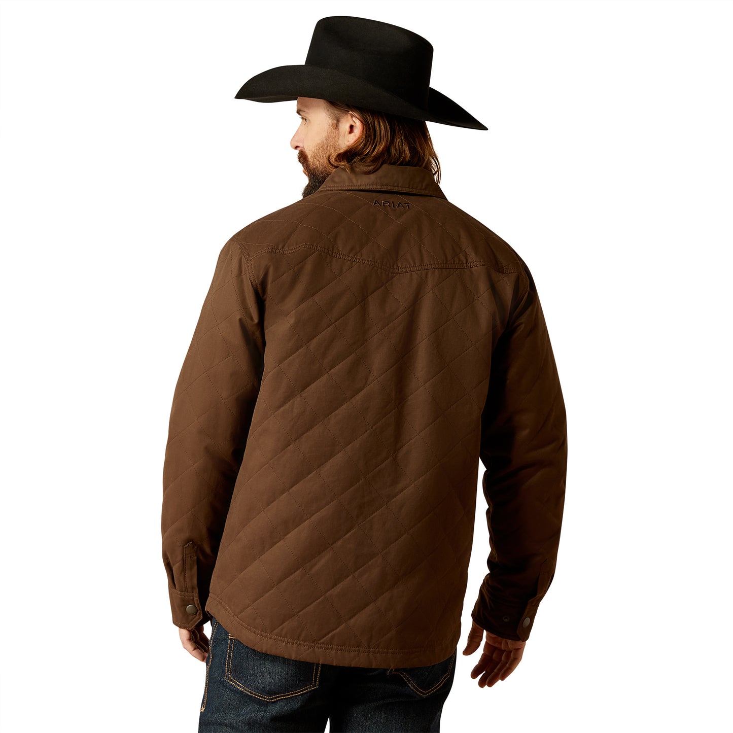 10052476 Ariat Men's Grizzly Shirt Jacket Demitasse