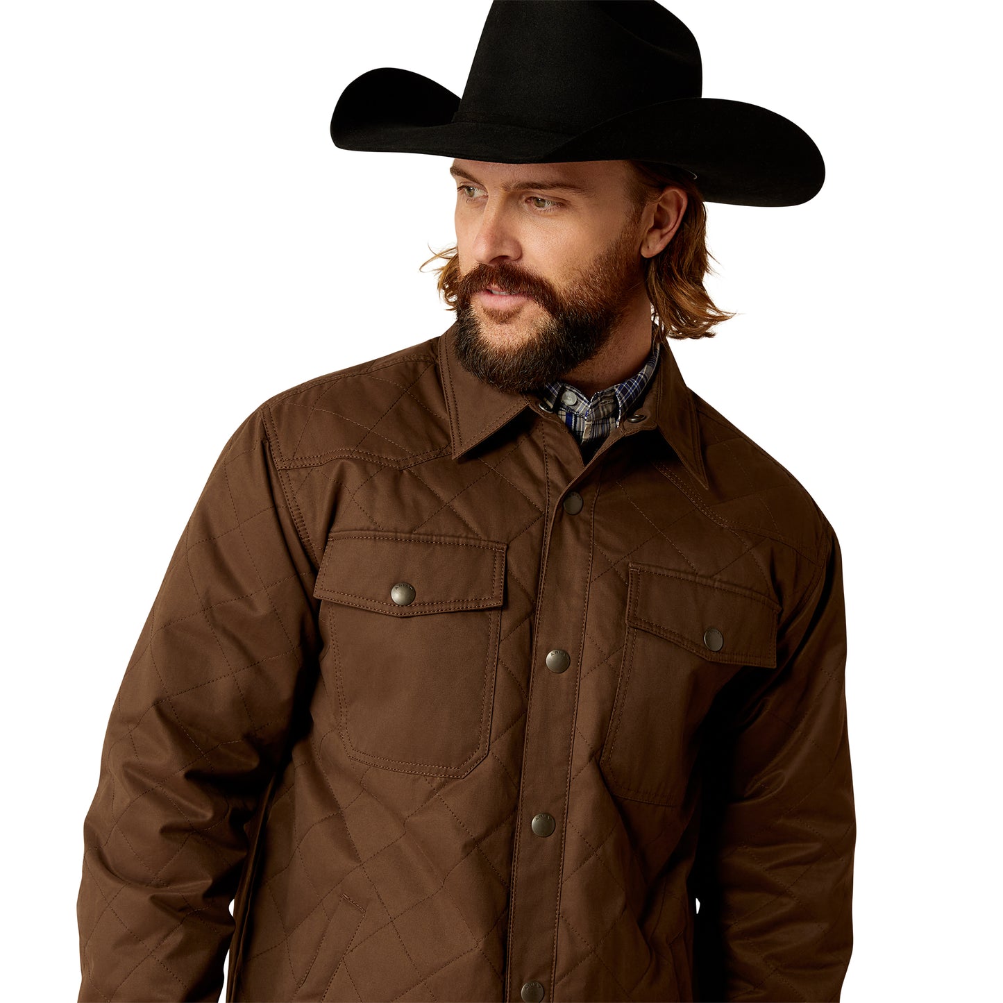 10052476 Ariat Men's Grizzly Shirt Jacket Demitasse