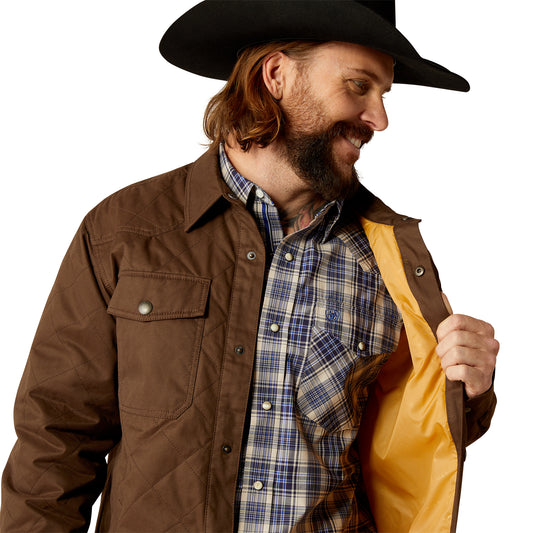 10052476 Ariat Men's Grizzly Shirt Jacket Demitasse