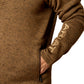 10052972 Ariat Men's Caldwell Logo 1/4 Zip Sweater Dark Brown