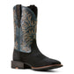 10053568 Ariat Men's Oakwood Black Suede/Dirty Denim EE Wide