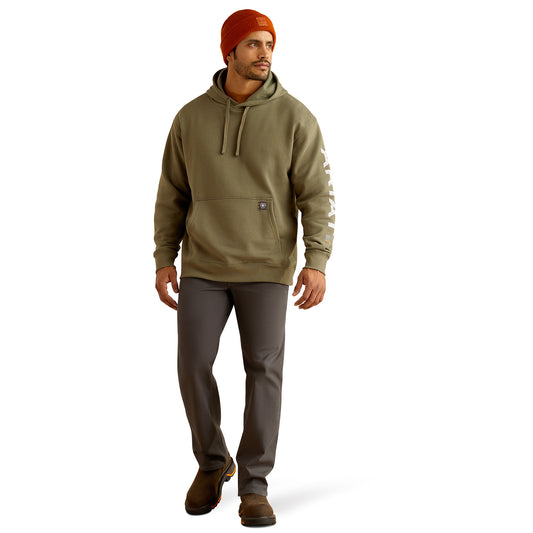 10052721 Ariat Men's Rebar Roughneck Pullover Hoodie Deep Lichen