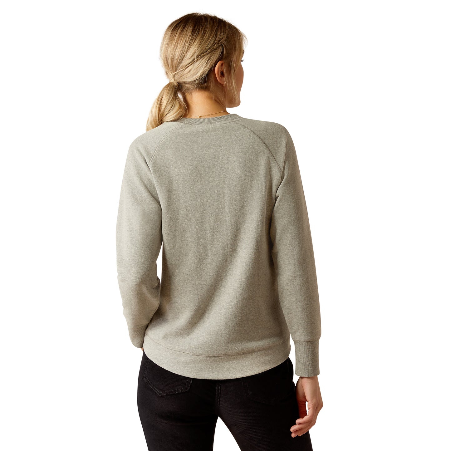 10052072 Ariat Women's Benicia Sweatshirt Heather Grey