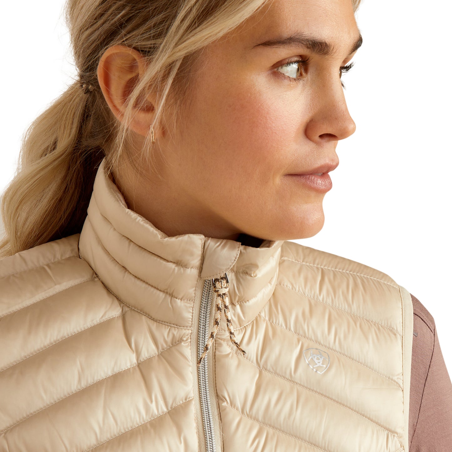 10052708 Ariat Women's Ideal Down Vest-Iridescent Summer Sand