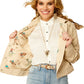 10052045 Ariat Women's Rodeo Cropped Jacket Oyster Grey