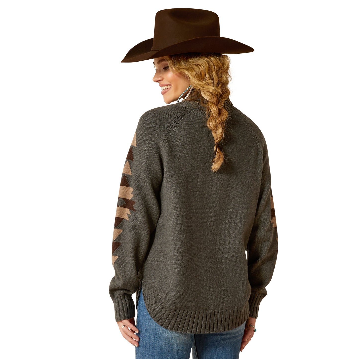 10052048 Ariat Women's Madison Sweater Heather Grey