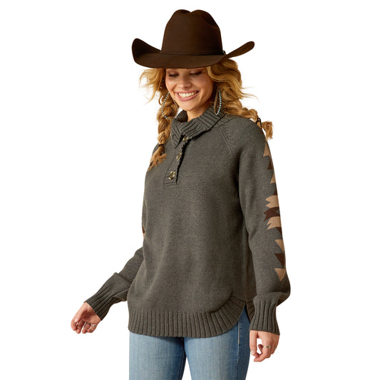10052048 Ariat Women's Madison Sweater Heather Grey
