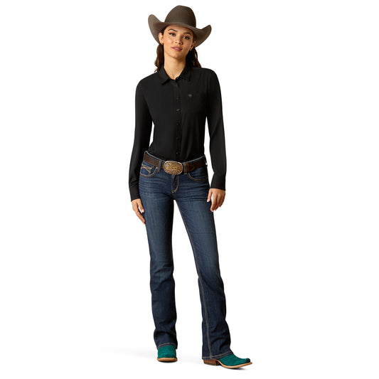10052132 Ariat Women's Kirby Pro Shirt-Black